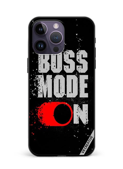 Protective Case Cover For Apple iPhone 15 Pro Max Boss Mode On Design Multicolour