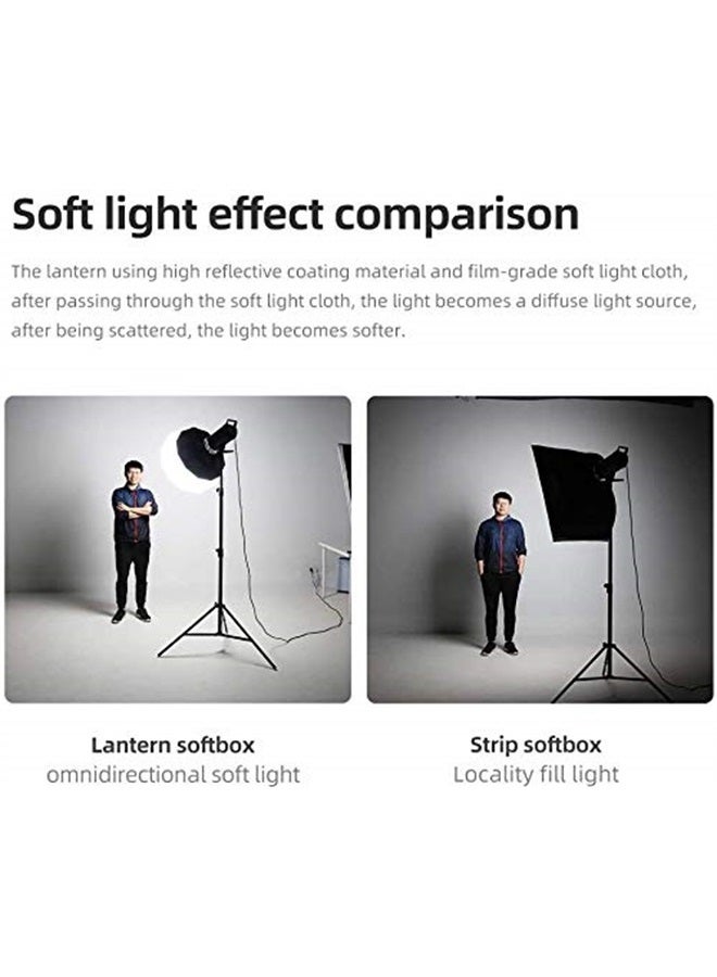 Godox CS-65D 26 Inch Lantern Softbox Soft Light with Bowens Mount Extends for Godox SL-60W VL150/VL200/VL300/SL150WII/SL200WII/UL150 LED Video Lights and Other Bowens Mount Light