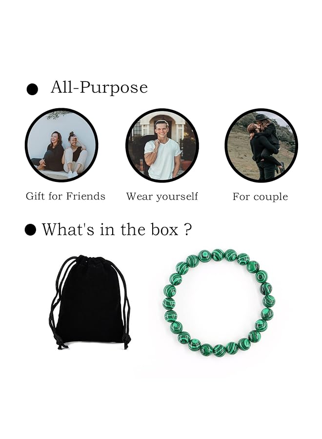 erorex Crystal Bracelet 8Mm Natural Gemstone Bead Bracelet Healing Crystal Bracelet For Women Men - Image 4