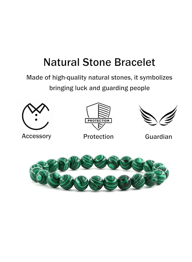 erorex Crystal Bracelet 8Mm Natural Gemstone Bead Bracelet Healing Crystal Bracelet For Women Men - Image 3