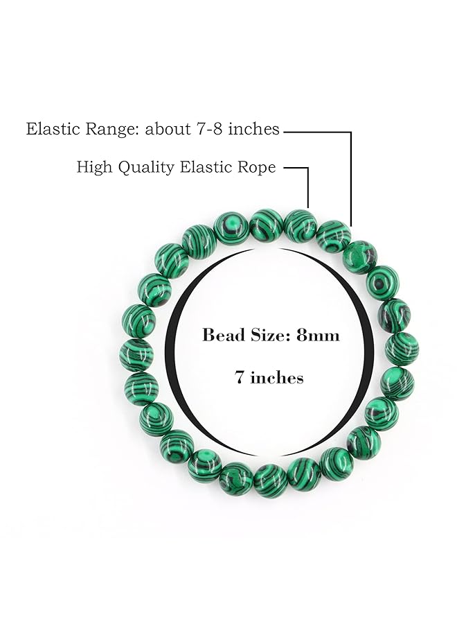 erorex Crystal Bracelet 8Mm Natural Gemstone Bead Bracelet Healing Crystal Bracelet For Women Men - Image 2