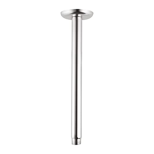 Ruhe® 12 Inches Premium Grade Stainless Steel Ceiling Round Shower Arm (Chrome Finish) - Image 1