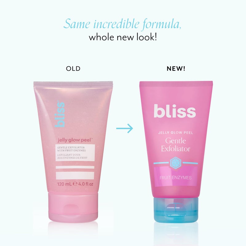 Bliss Jelly Glow Peelâ„¢ Gentle Non-Abrasive Cleanser and Exfoliator With Fruit Enzymes - 4 Oz - Nourishes and Hydrates Skin - Clean - Vegan & Cruelty Free - Image 2