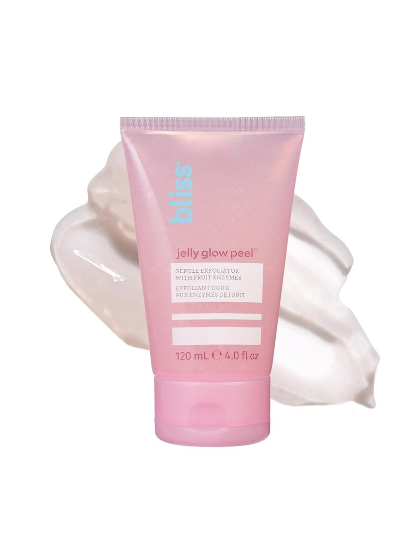 BLISS Bliss Jelly Glow Peel™ Gentle Non-Abrasive Cleanser and Exfoliator With Fruit Enzymes - 4 Oz - Nourishes and Hydrates Skin - Clean - Vegan & Cruelty Free - Image 1