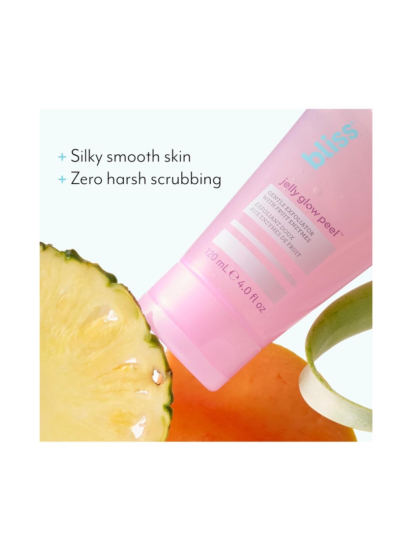 BLISS Bliss Jelly Glow Peel™ Gentle Non-Abrasive Cleanser and Exfoliator With Fruit Enzymes - 4 Oz - Nourishes and Hydrates Skin - Clean - Vegan & Cruelty Free - Image 2