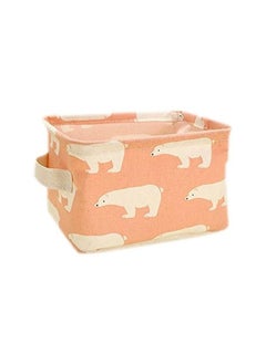 Spaceshoop Linen Desktop Storage Box Waterproof Toy Sundries Storage Basket Cosmetic Underware Storage Organizer Office Stationery (A)  - Image 1