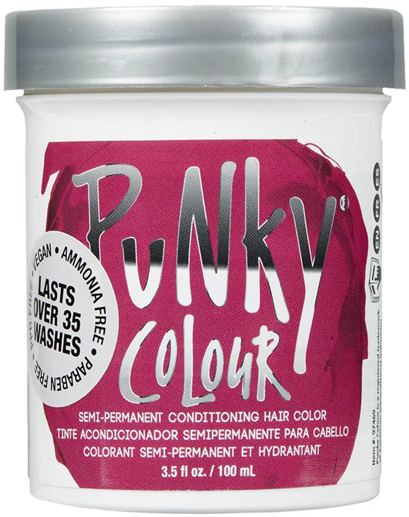 Punky Rose Red Semi Permanent Hair Color - Vegan & Cruelty-Free Conditioning Hair Dye, Lasts Up to 35 Washes, 3.5 fl oz - Image 1