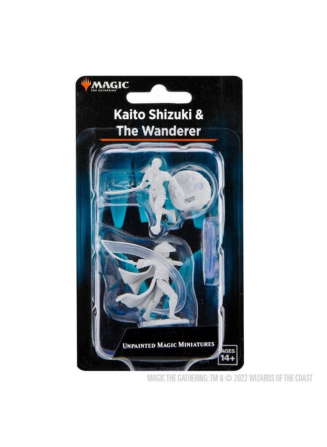 WiZKiDS Magic: The Gathering Unpainted Miniatures - Kaito Shizuki & The Wanderer