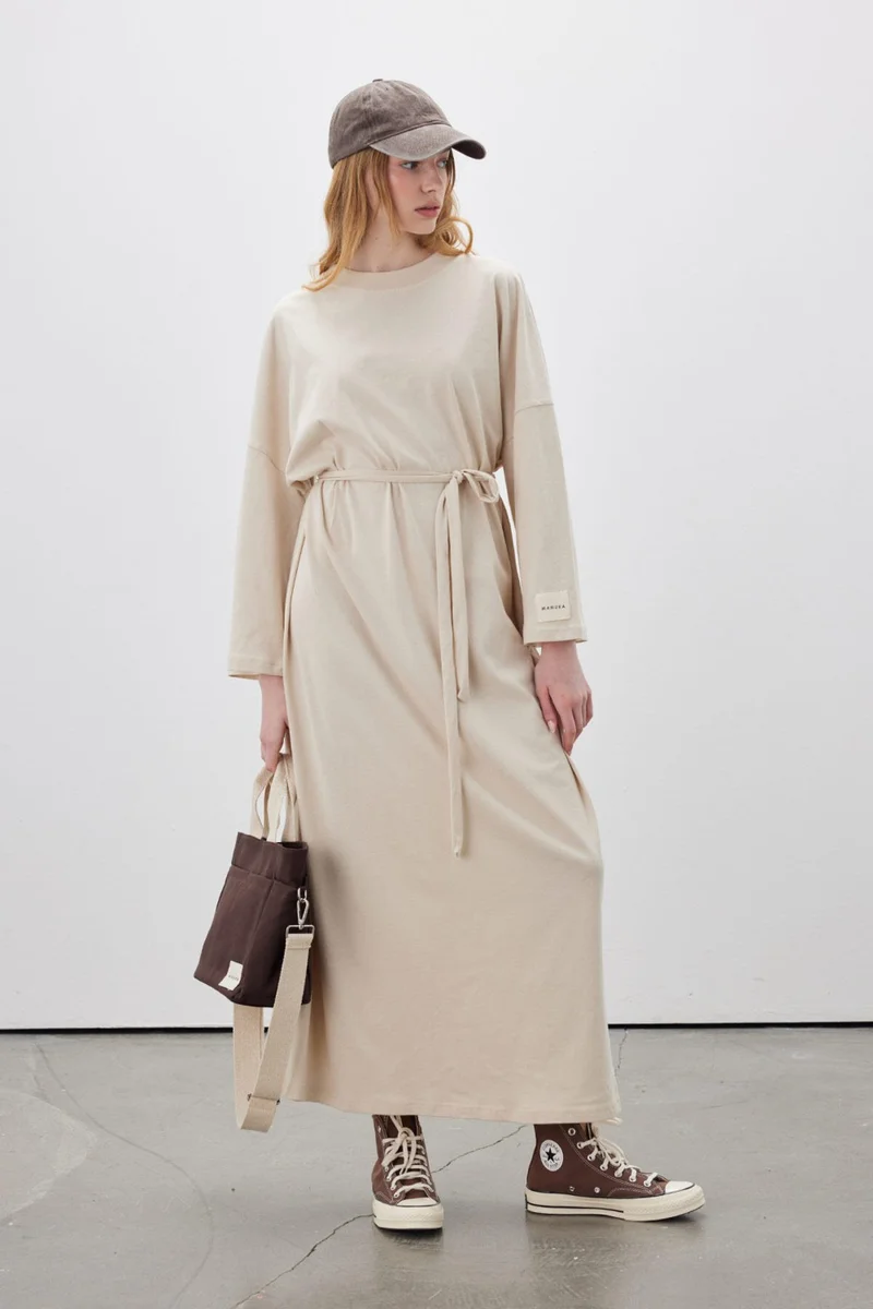 Manuka Beige Maxi Dress