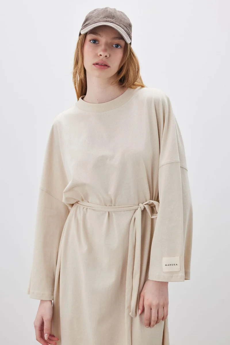 Manuka Beige Maxi Dress