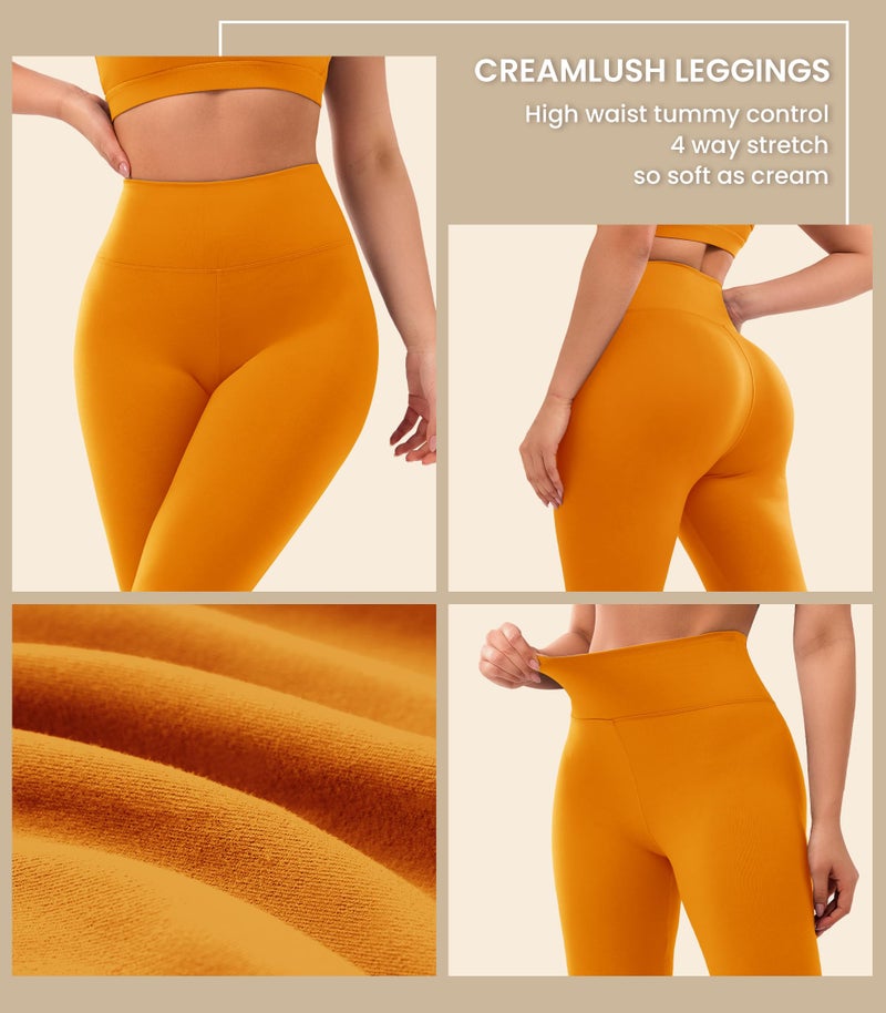 VALANDY Creamlush 4 Pack Leggings for Women-High Waisted Ultra Soft Stretchy Yoga Lounge Pants - Image 5