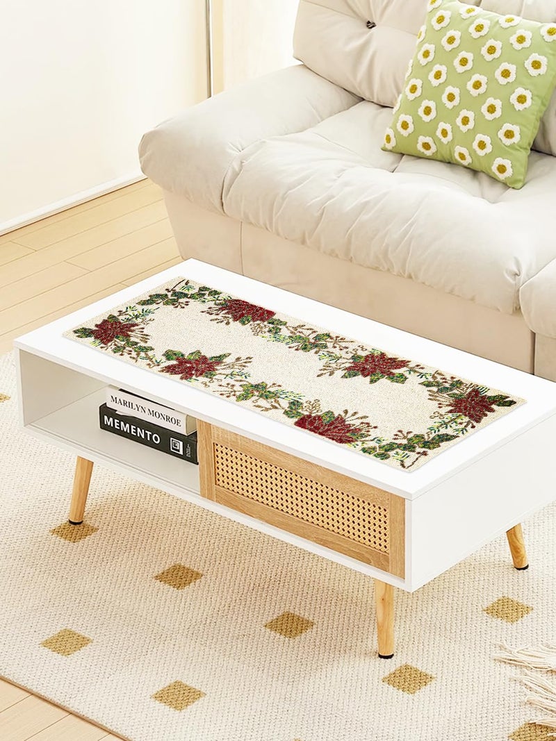 AIVIK Premium Handcraf Beautiful Beaded Table Runner Craftsmanship 13 36 Inch BR032 - Image 3