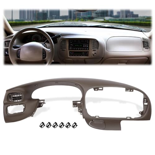 GPLUS إطار لوحة القيادة G-PLUS متوافق مع فورد F150 1997-2003 / مناسب لفورد إكسبيديشن 1997-2003 بديل إطار الزخرفة (بني) - Image 1