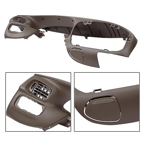 GPLUS إطار لوحة القيادة G-PLUS متوافق مع فورد F150 1997-2003 / مناسب لفورد إكسبيديشن 1997-2003 بديل إطار الزخرفة (بني) - Image 4