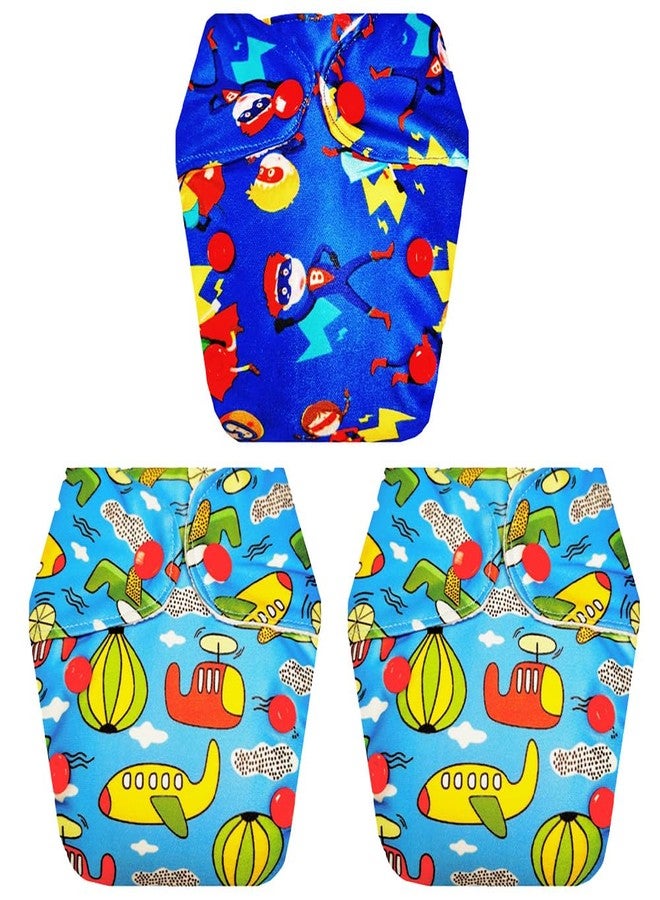 Dumbledo Premium Newborn Cloth Diaper with Integrated Insert (Pack of 3) | Soft & Gentle | Leakproof | Travel Friendly | Everyday Diapering Essential | 0 - 4 Months | Unisex Baby - Image 1