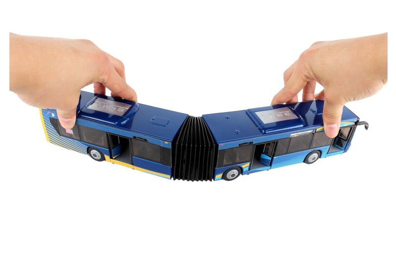 Daron MTA New York City Bus 16" Articulated Bus RT8571 Toy, Blue , Brown - Image 5