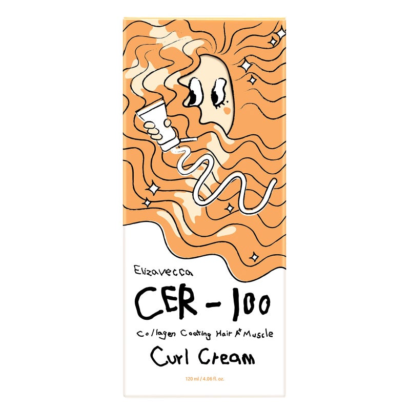 Elizavecca CER-100 Collagen Coating Hair A+ Muscle Curl Cream 120 ml - Image 2