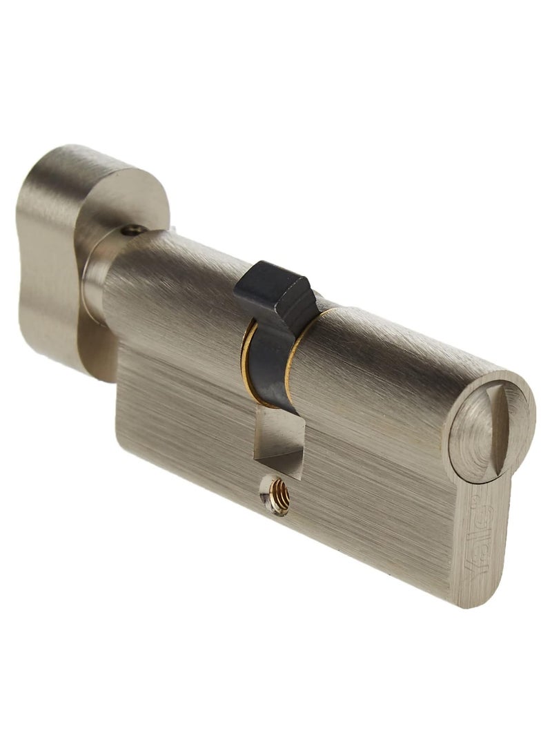 Yale Euro Cylinder Lock 70mm Key+Knob 5Pin Satin Nickel 500 Series, 10-0513-3535-CK-2211  - Image 3
