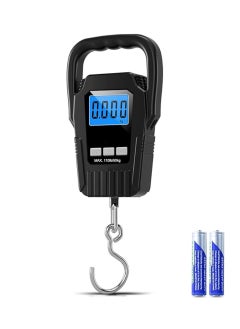 Panvil Digital Hanging Scale | Fishing Scale, 50g - 50Kg |  Luggage Scale | Fish Weighing Scale | Upgrade Large Handle & Backlit LCD Display | Postal Scale | Fishing Gifts for Men | High Quality | Black  - Image 1