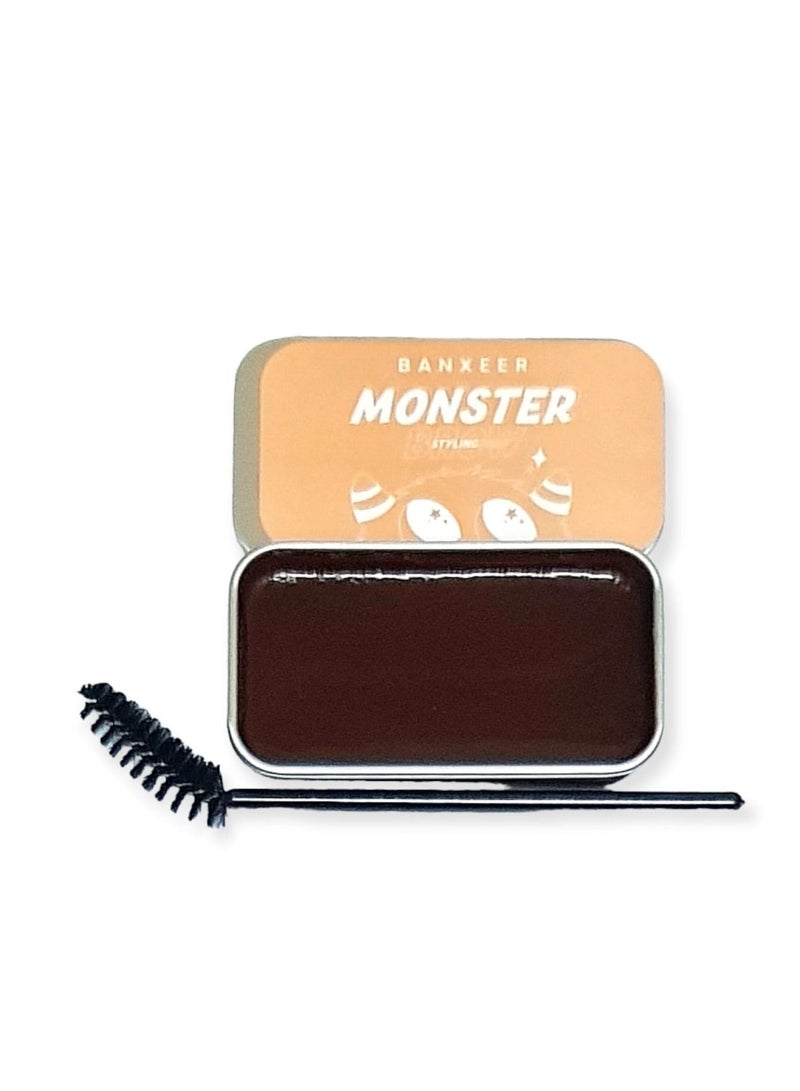 Banxeer Eyebrow styling gel soap with chocolate brown brush