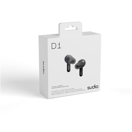 Sudio D1 True Wireless Earbuds - Bluetooth 5.4, ENC Noise Isolation, Touch Controls, 6.5H Playtime, USB-C Fast Charging, Voice Assistant Compatible for iOS & Android. - Image 3