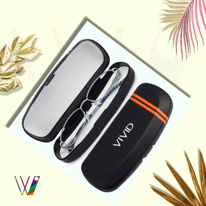 Vivid Vision Unisex Adult Eyewear Specs Case Cover | Screw Driver | Free Cloth | Protect Eye Glasses | Plastic | Spectacles | Button | 3 IN 1 - Image 4