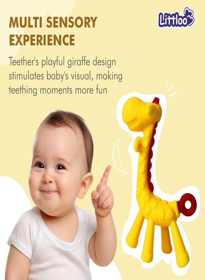 Littloo Baby Giraffe Teether - Soothing Relief for Teething Infants (Yellow) - Image 5