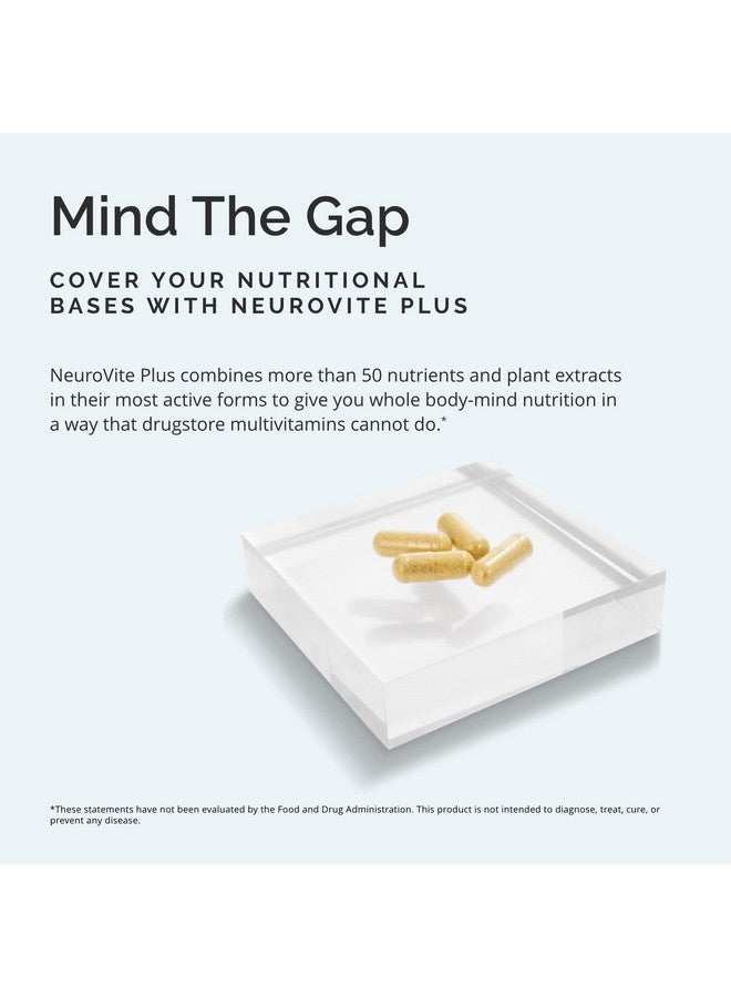 BRAINMD Dr Amen BrainMD NeuroVite Plus - 120 Capsules - Multivitamin & Mineral Supplement, Enhanced with Phytonutrients, Enzymes & Whole Foods - Gluten Free - 30 Servings - Image 3