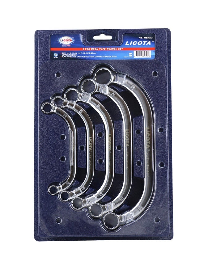 LICOTA Lic 5 - Pieces Moon Type Wrench Set - Image 3