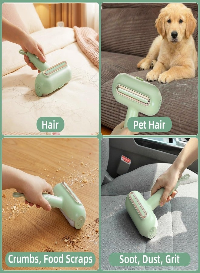 neotidy Reusable Lint Roller for Pet Hair Extra Sticky, Washable Silicone Lint Roller Reusable for Clothes, Mini Travel Size Portable Sticky Lint Roller with Handle & Hanging Loop, Green 1 Pack - Image 4