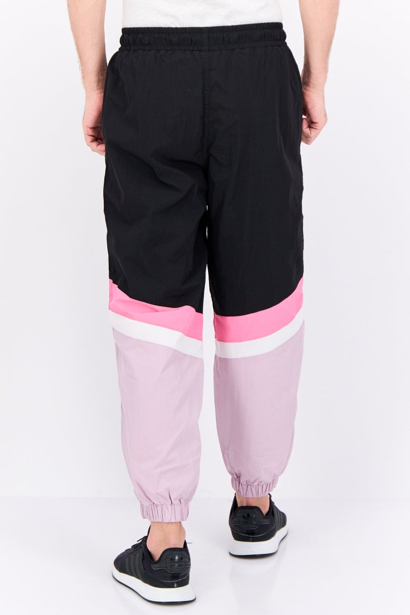 Gotcha Men Regular Fit Colorblock jogger Pants, Black Combo  - Image 3
