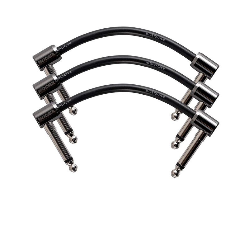 MOOER Guitar Pedalboard 6 inch Patch Cable 3Pack - Image 1