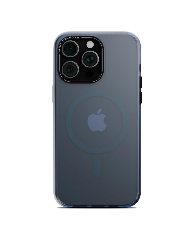 DailyObjects Polycarbonate Case for iPhone 15 Pro Compatible with Mag-Safe Wireless Charging,Blue Nimbus Slim Shockproof Back Cover - Image 3