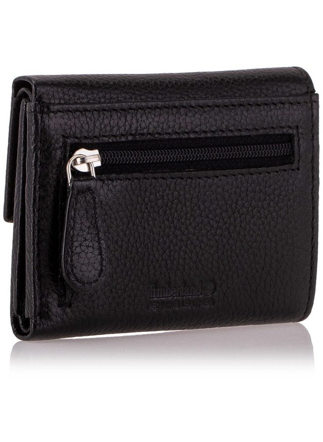 Timberland Womens Leather Rfid Small Indexer Snap Wallet Billfold Black One Size Us  - Image 2