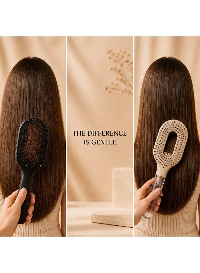 SALXERA Spray Hair Brush for Kids & Adults | Pain-Free Detangling Brush with Fine Mist | Reduces Hair Pulling & Breakage - Image 2
