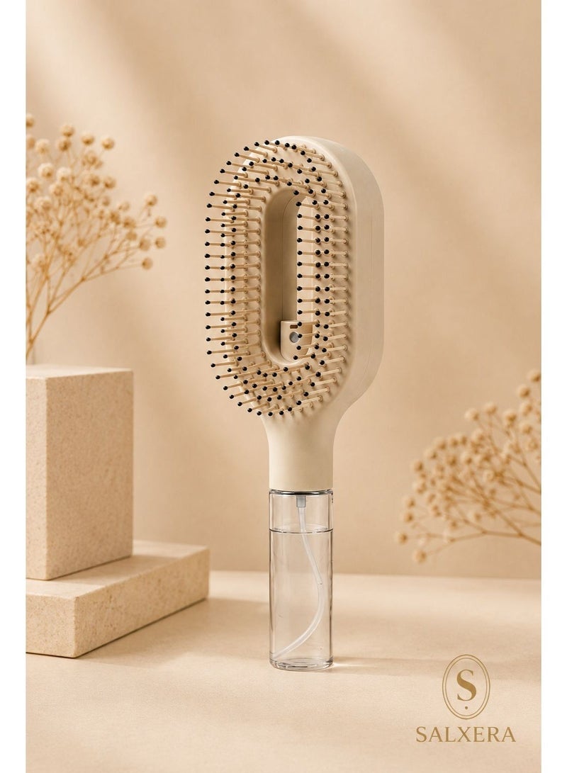 SALXERA Spray Hair Brush for Kids & Adults | Pain-Free Detangling Brush with Fine Mist | Reduces Hair Pulling & Breakage - Image 5