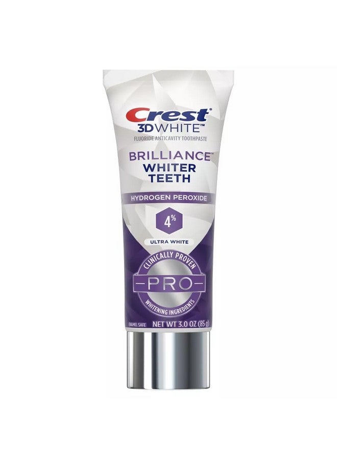 Crest 3D White Brilliance Whiter Teeth Pro Ultra White Toothpaste, 3oz (Pack of 3) - Image 3