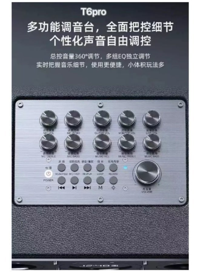 دبليو-كينغ مكبر الصوت W-king T6PRO، أحدث طراز من مكبرات الصوت بتقنية البلوتوث، بقوة 180 واط وصوت جهير قوي. أصلي 100%. - Image 3