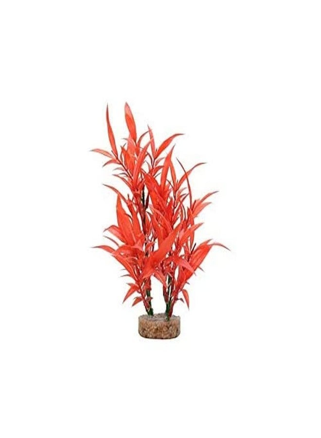 Fluval Aqualife Intense Red Hygrophilia Plant, Plastic Aquarium Plant Decoration