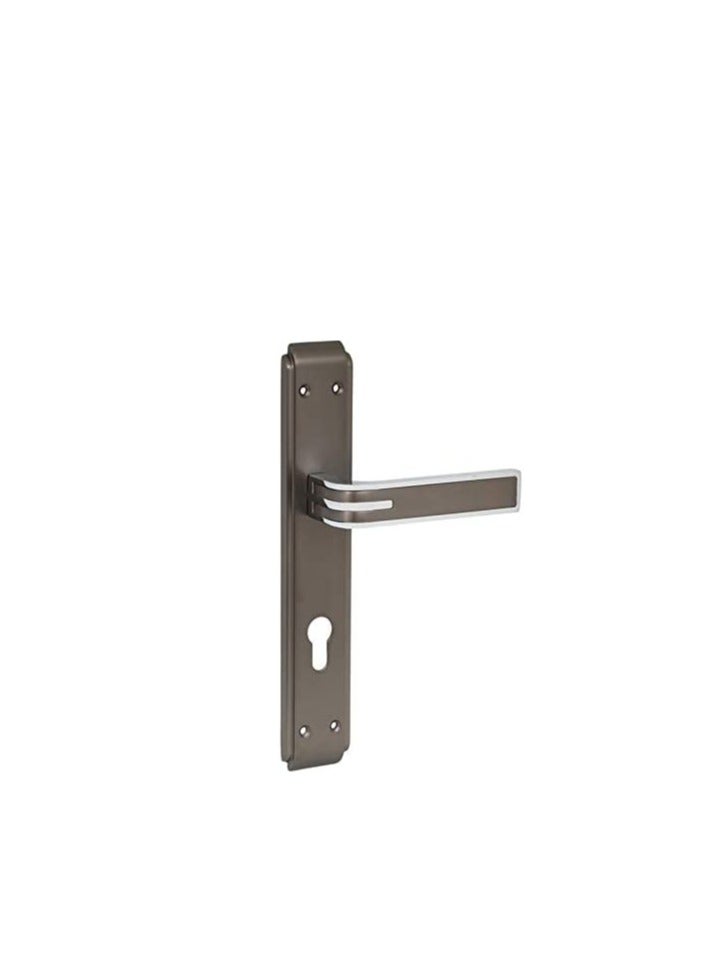 ROBUSTLINE Robustline Door Lockset (Handle and Lockbody) | 85MM Centre to Centre | Blackish Silver  - Image 1