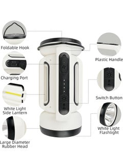 BLURISM BLURISM LED Large Flood Portable Light Emergency Tent Light Strong Light Searchlight Outdoor Emergency Lantern for Camping Hiking Outdoor Activities Portable Searchlight  - Image 3