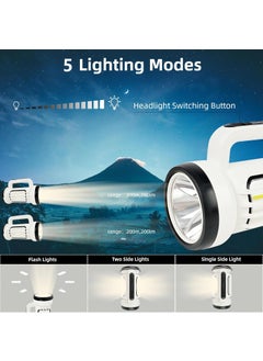 BLURISM BLURISM LED Large Flood Portable Light Emergency Tent Light Strong Light Searchlight Outdoor Emergency Lantern for Camping Hiking Outdoor Activities Portable Searchlight  - Image 4