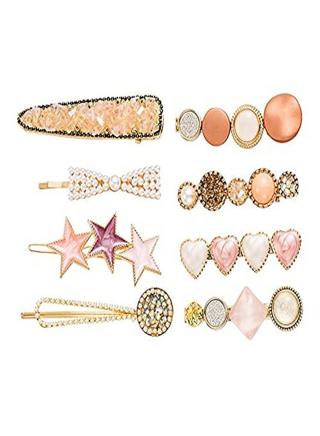 CALIST 8Pcs Macaron Hair Clip, Fashion Hair Accessories, Hair Pin, Hair Clip, Styling Hair Accessories For Women & Girls - Image 1