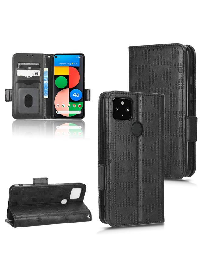 زبون جراب هاتف Google Pixel 4a 5G من الجلد بتصميم مثلث متماثل - Image 1