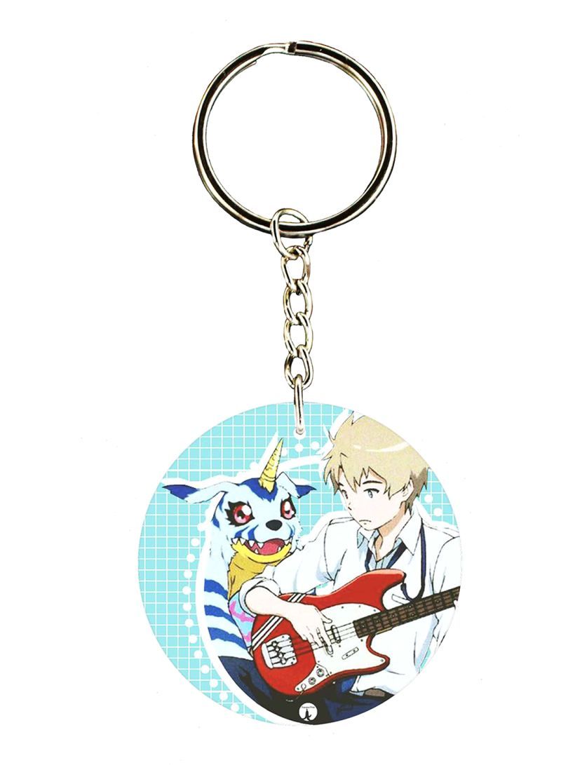 RKN Double Side Anime Digimon Printed Keychain