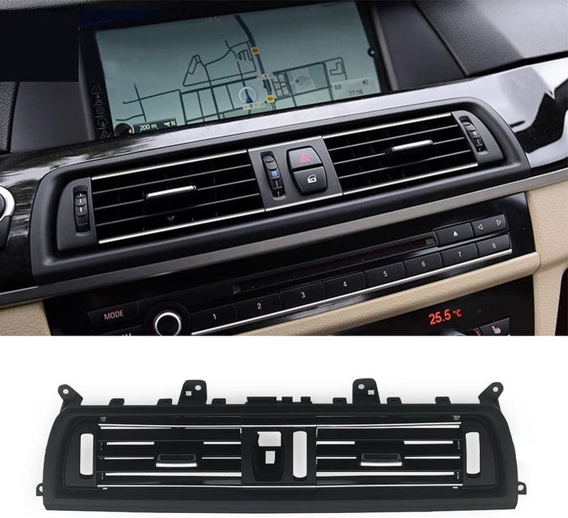 CHUANGHUI for BMW 5 Series F10 F11 2011-2016 Air Condition AC Vent, Center Air Vent Replacement Cover Console Dashboard Air Vent Grille 520i 528i 530i 535d 535i 550i (Front) - Image 1