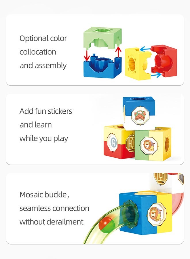 267 PCS magnetic track building block toys Pinball Pipe Magnetic Track Block Set Magnetic assembled slide ball toy Sliding ball magnetic building block set DIY assembly toy set Educational toys  - Image 4