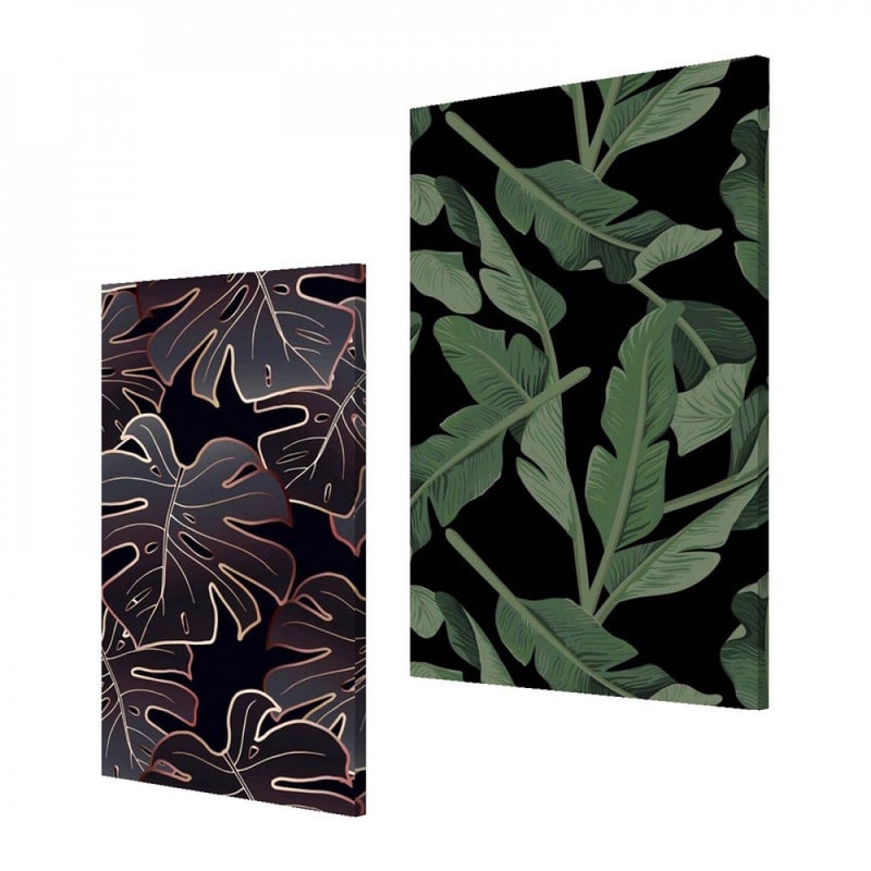 Marktna Double canvas painting with a nature design, total size 80x60 cm - Image 2