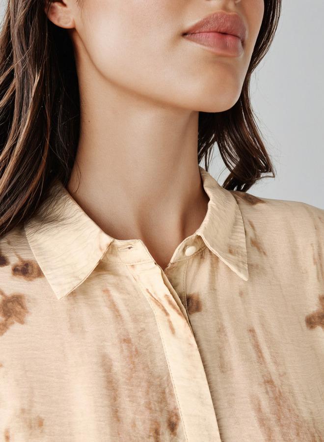 ايكونيك فستان ترابيز مطبوع بياقة أيقونية - Image 3