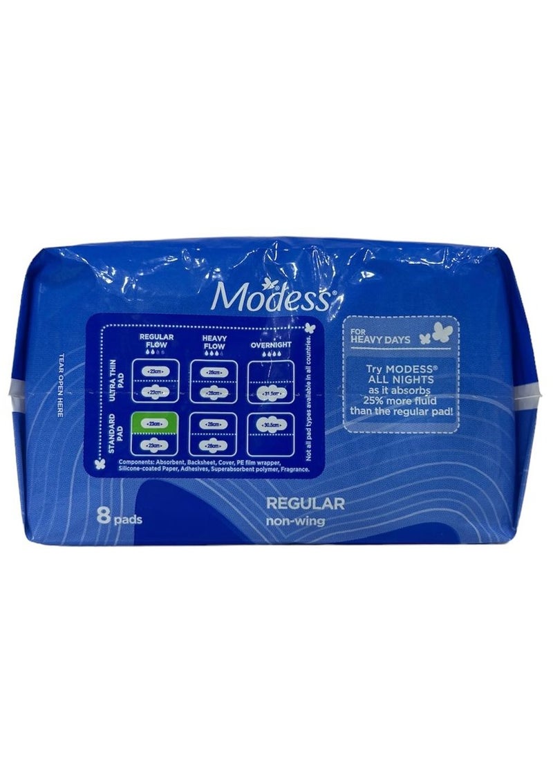 MODESS PAD NONWINGS 8pcs X 1